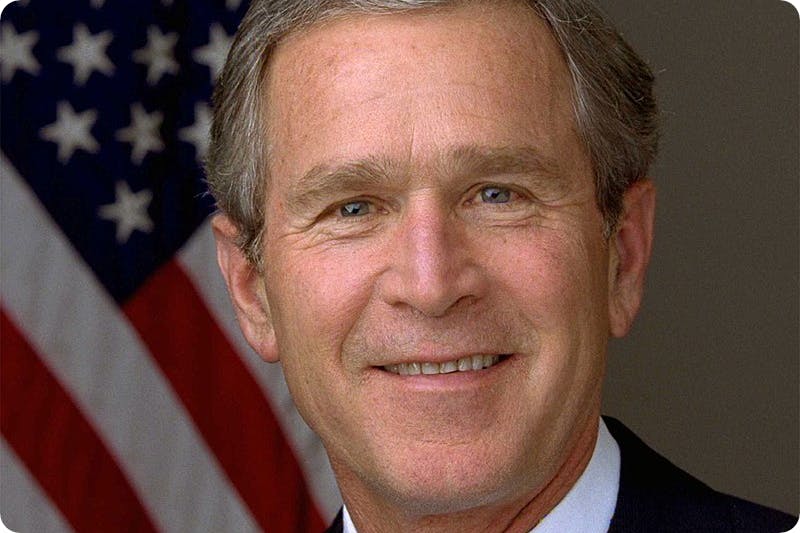 US President George W. Bush