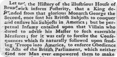 John Hancock oration, 1774.