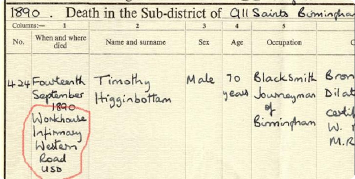 Peter's great-great-grandfather Timothy lived to the impressive age (for the time) of 70