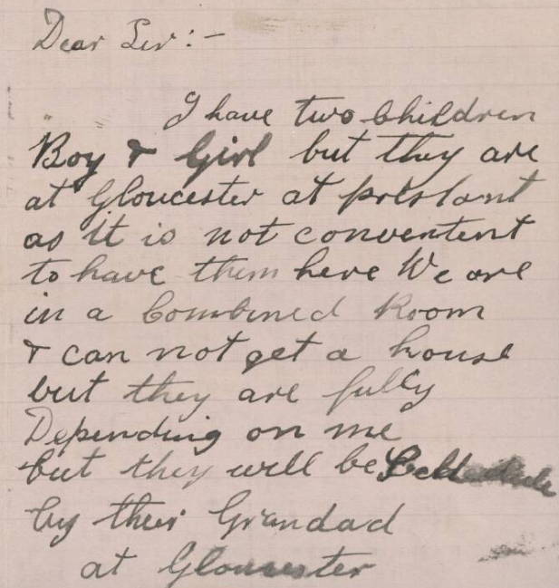 Charles' note in the 1921 Census. View this record here.