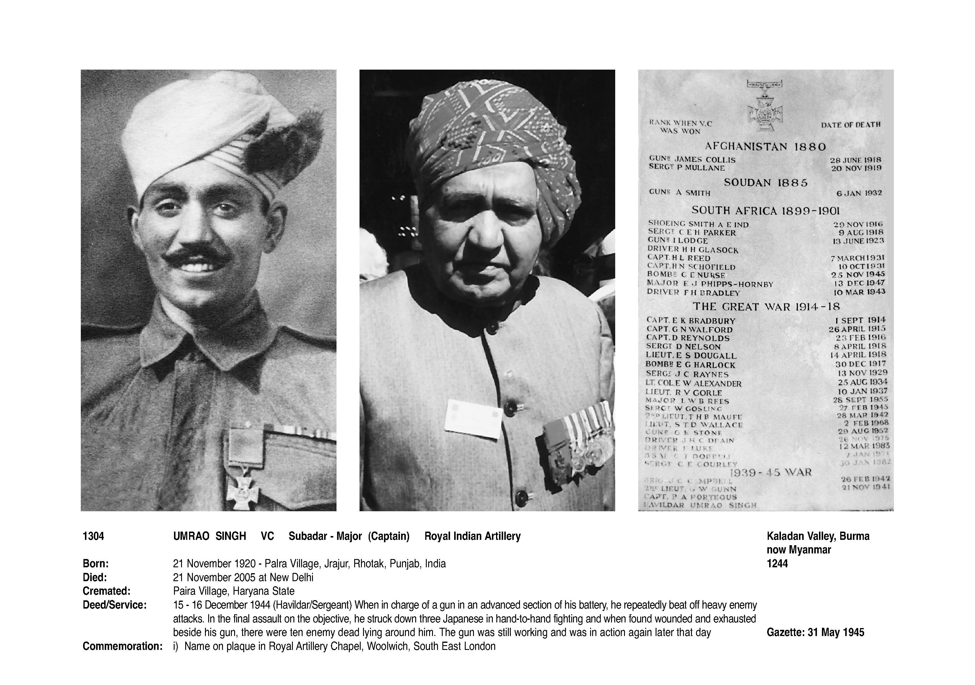 Indian Army VC winners