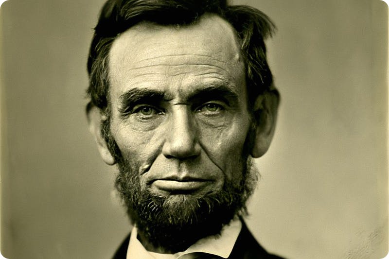 US President Abraham Lincoln