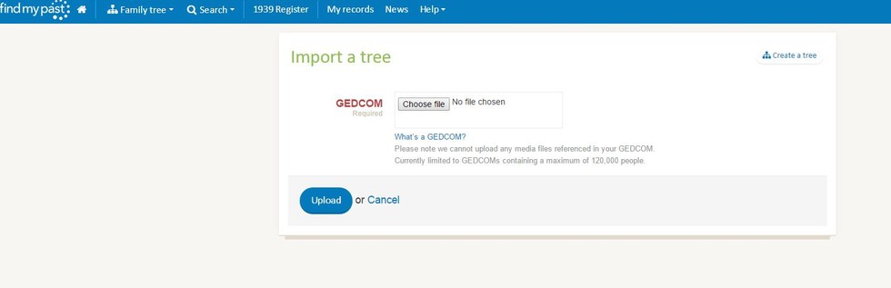 free family tree software to upload my file