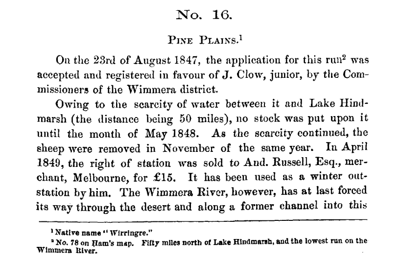 A snippet from the Letters from Victorian Pioneers collection