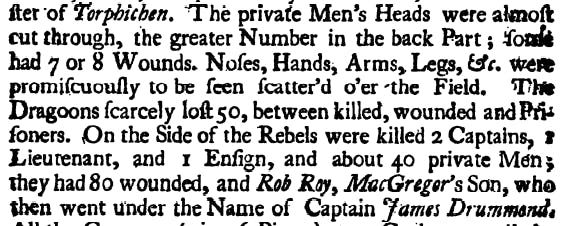 A snippet from out Jacobite Histories 1715-1745 collection, detailing a bloody scene at the taking of Edinburgh.