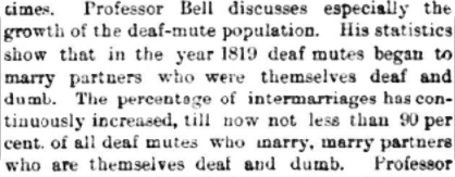 A newspaper clipping from the Preston Herald in 1889. 