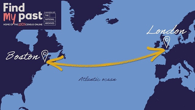 Distance from London to Boston