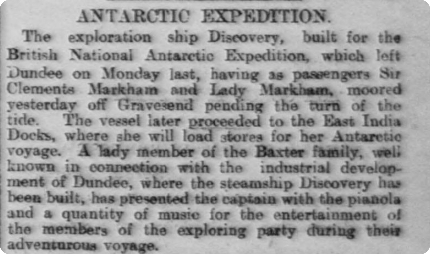 The expedition discussed in the Nottingham Evening Post, 7 June 1901. 