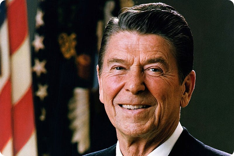 US President Ronald Reagan