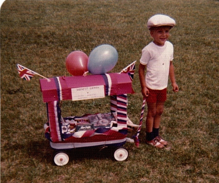 Joyce's photo of her son during the Silver Jubilee.