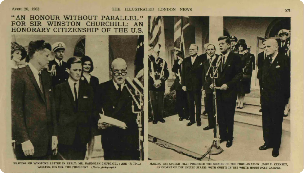 Winston Churchill Honorary US Citizen