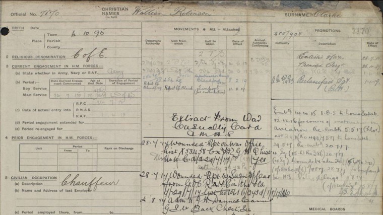 raf service records request