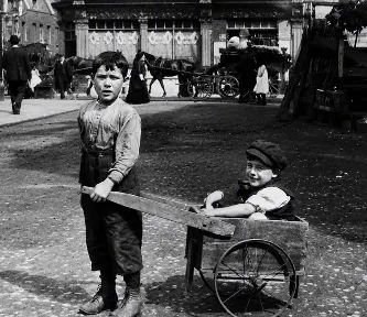 Two children in the East End of London