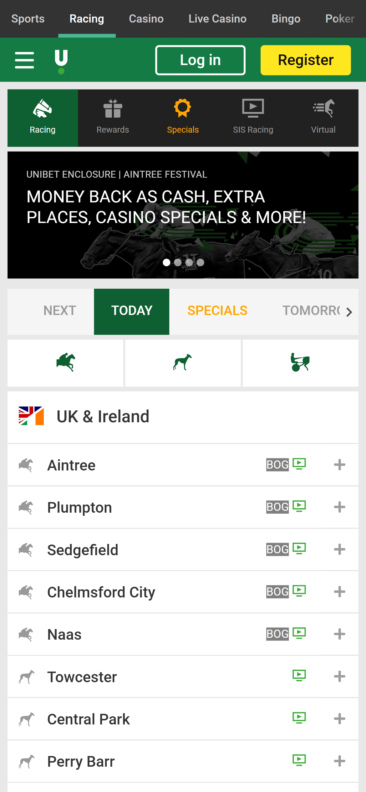 Unibet horse racing