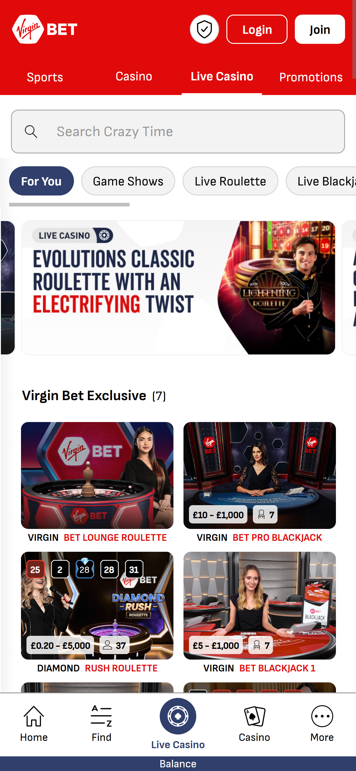 Virgin Bet Casino