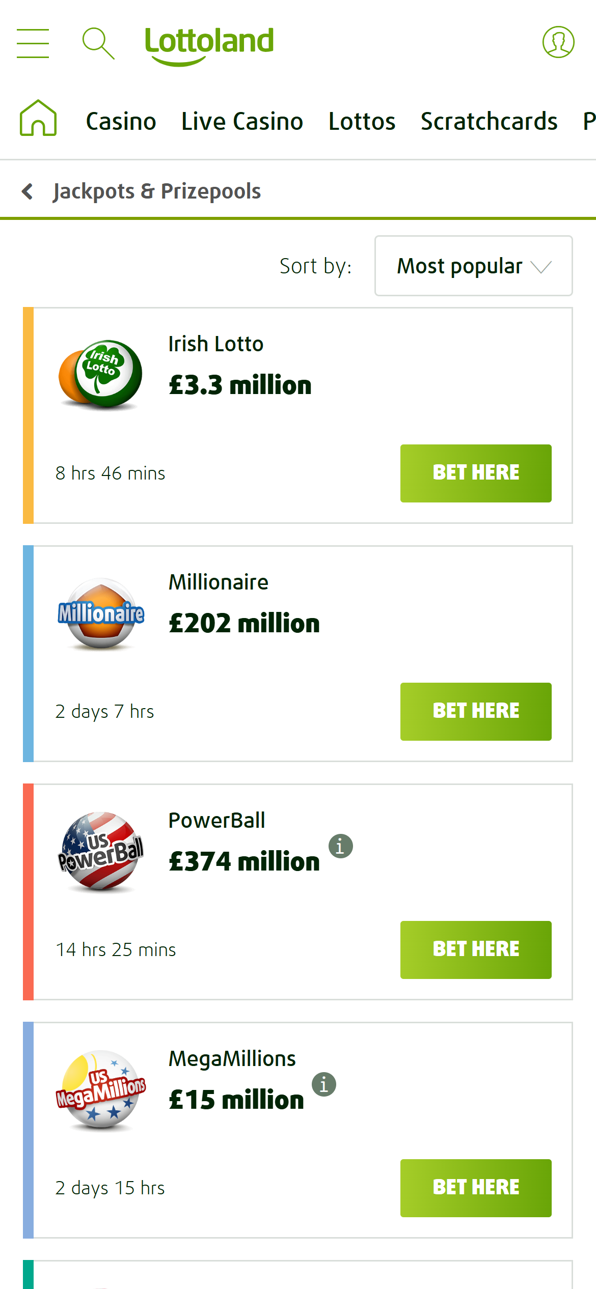 Lottoland lotto betting