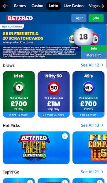 Betfred lotto