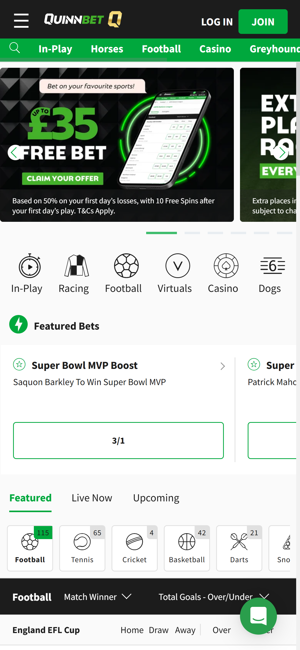 QuinnBet Sportsbook