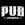 pub sports square logo