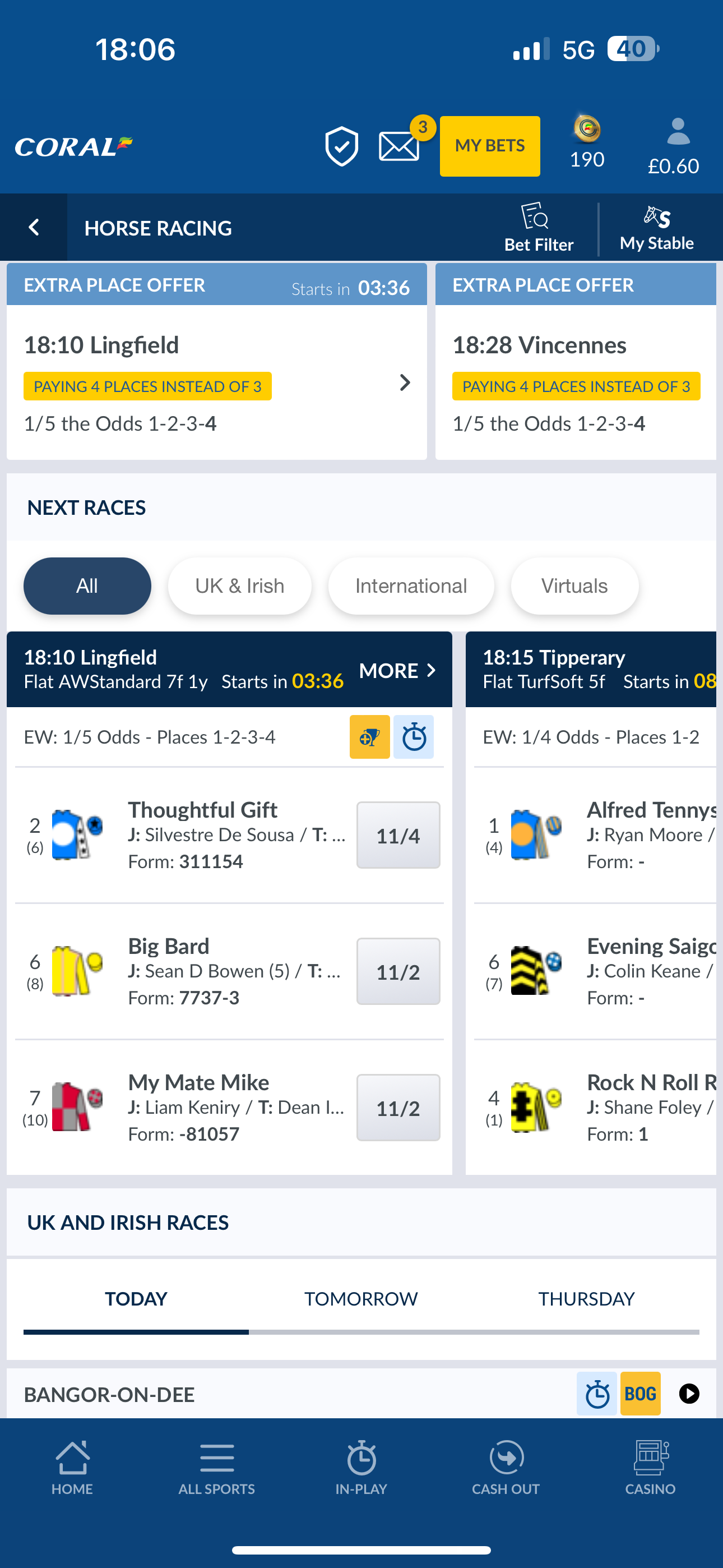 coral app horse racing