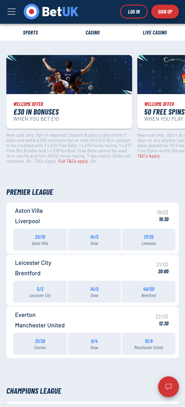 BetUK Home