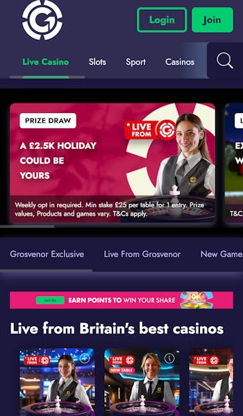 Grosvenor Casino Live