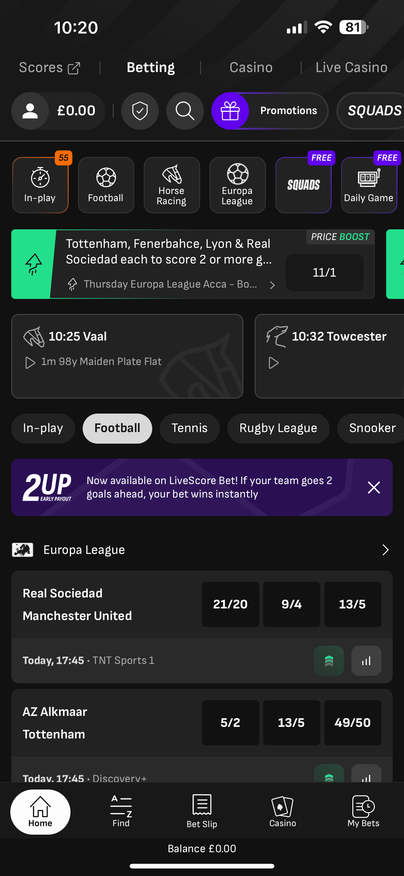 LiveScore Bet Sports