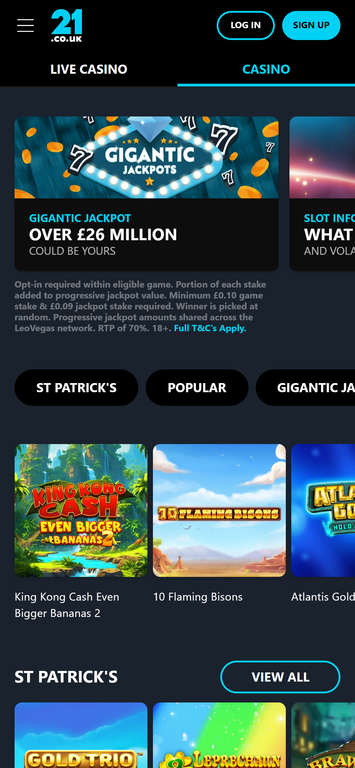 21.co.uk casino