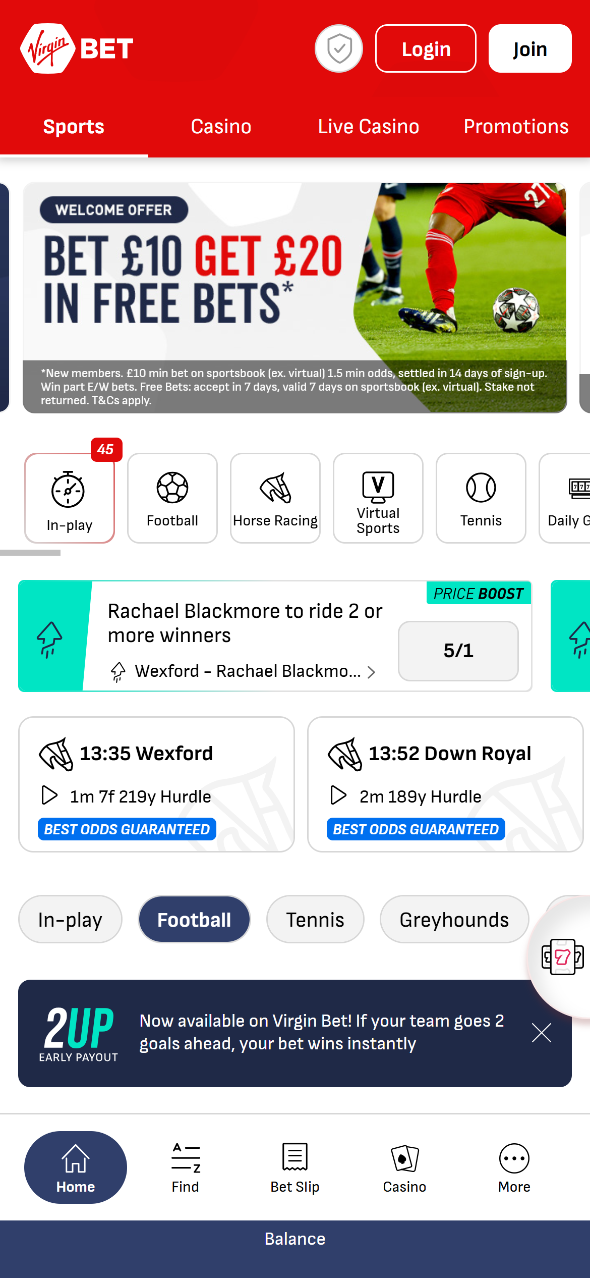 Virgin Bet sportsbook