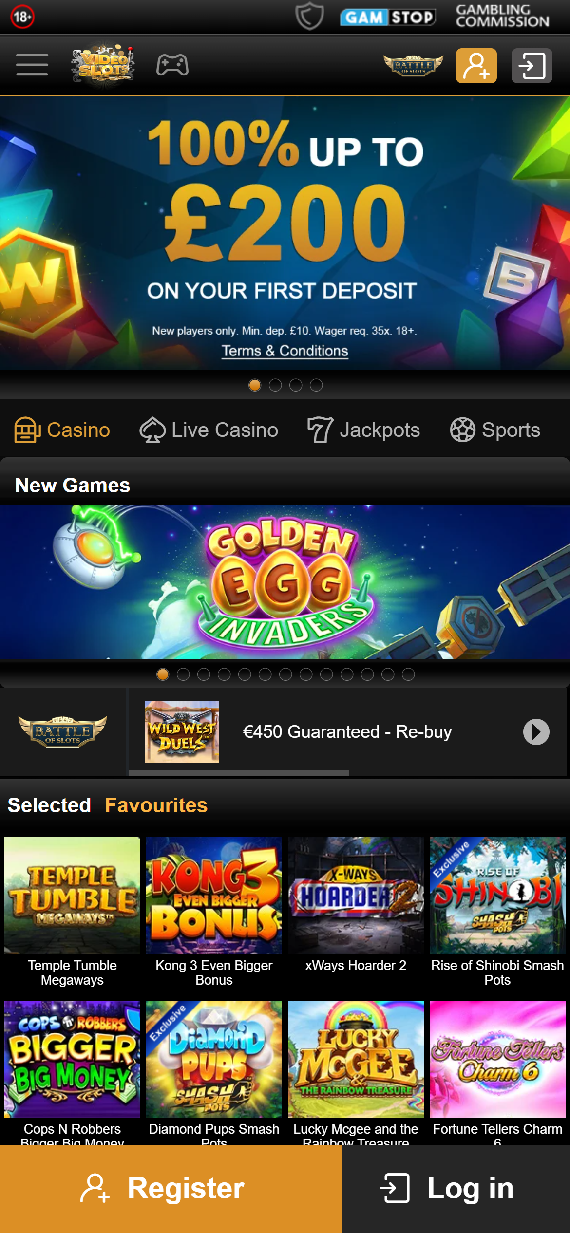 Videoslots casino