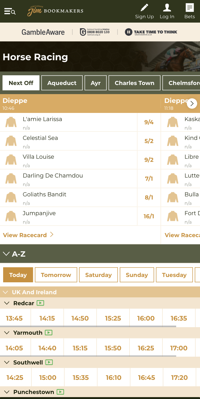 Gentleman Jim sportsbook