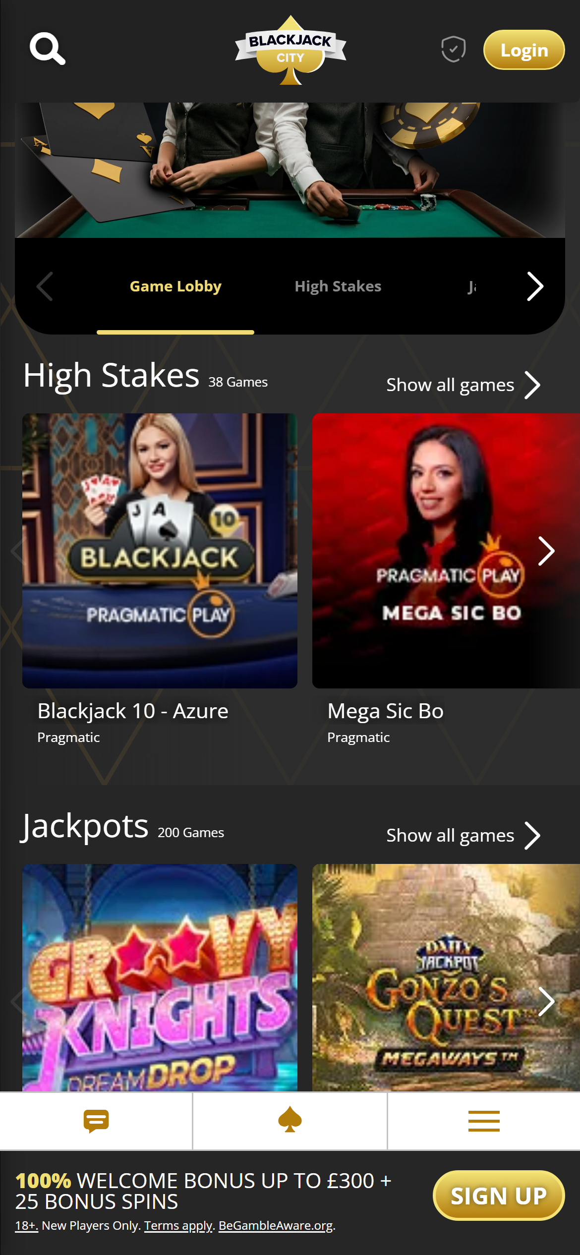 Blackjack City casino