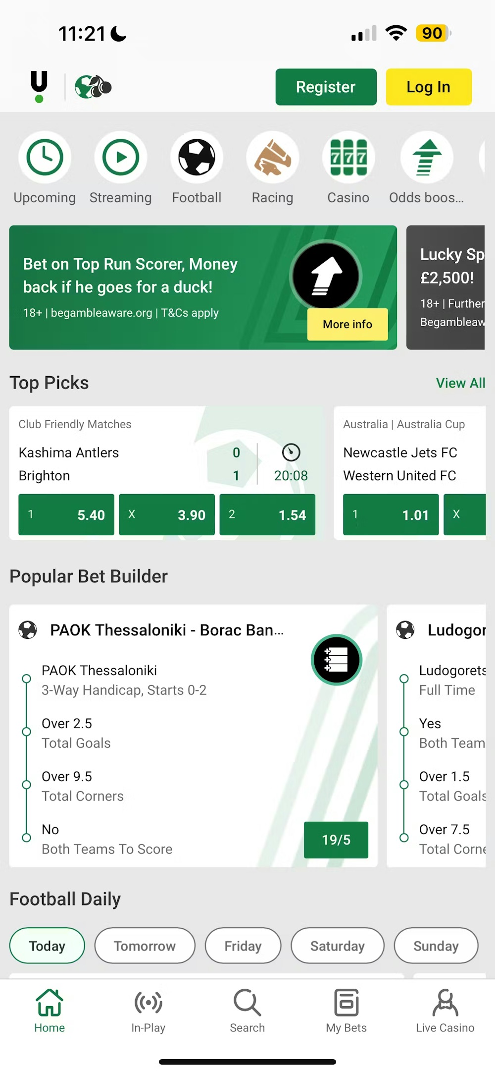 Unibet old sportsbook