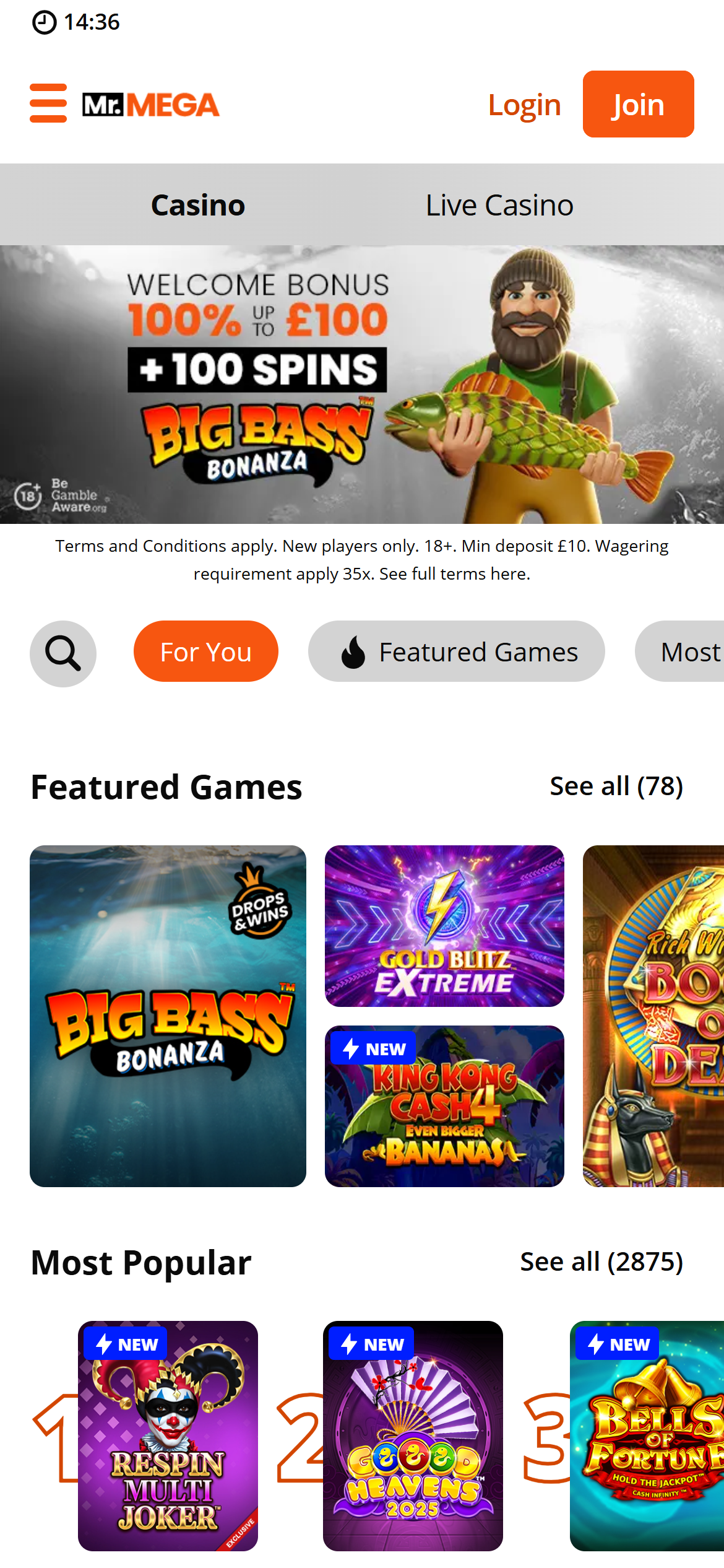 Mr Mega casino