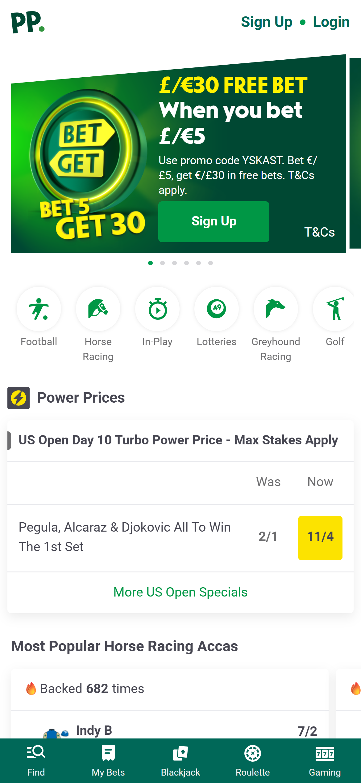 Paddy Power sportsbook