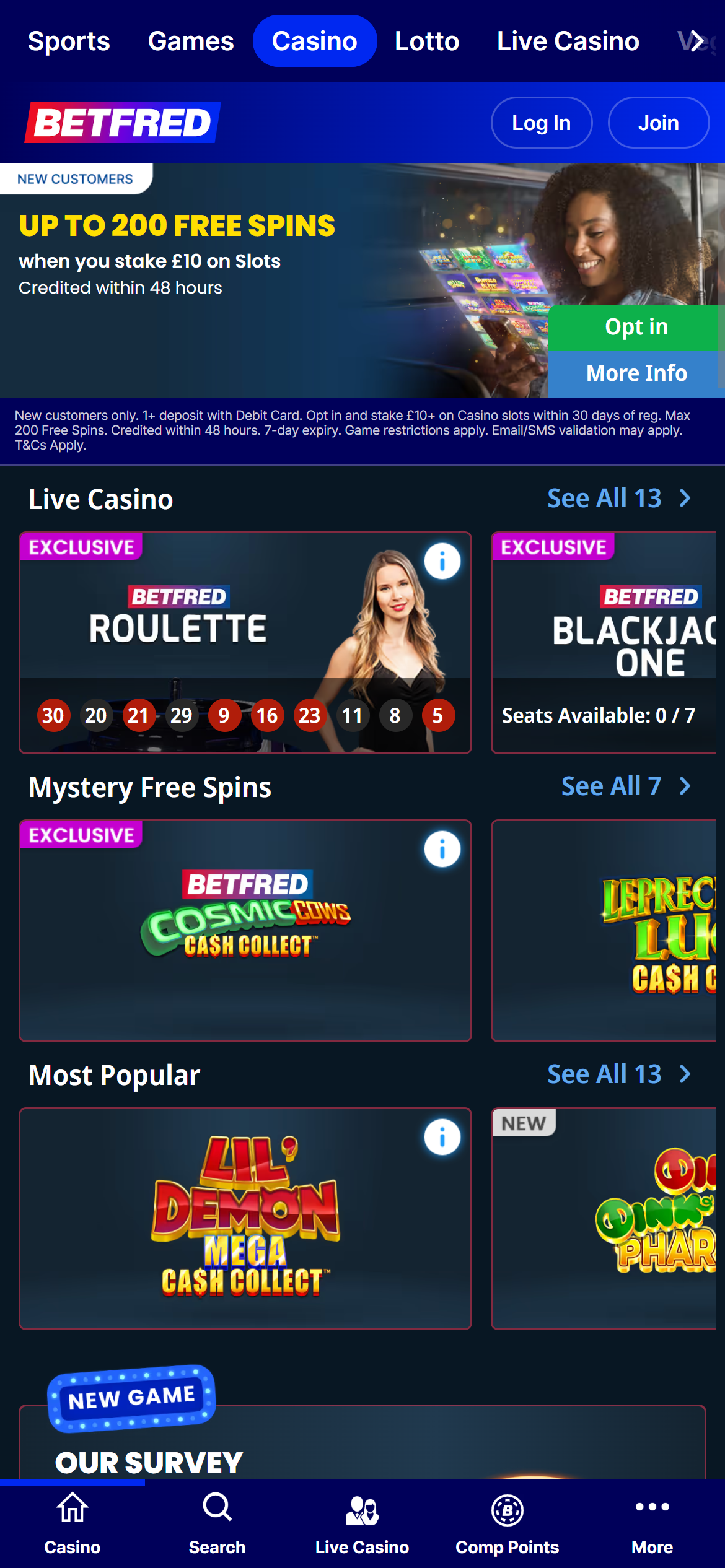 Betfred casino