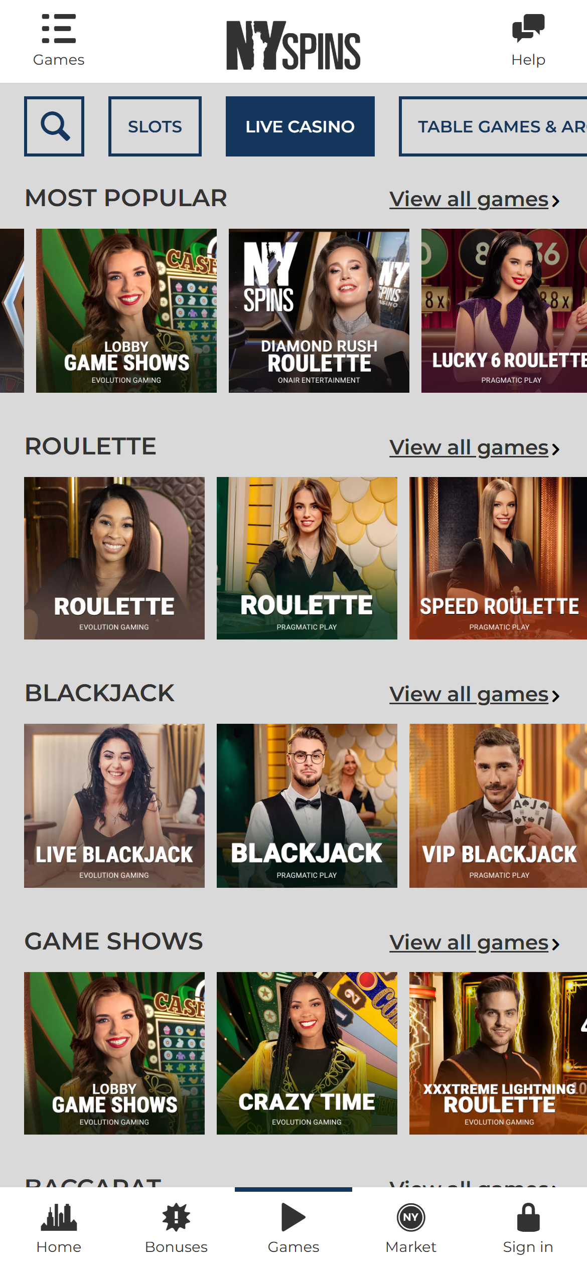 NY Spins casino 