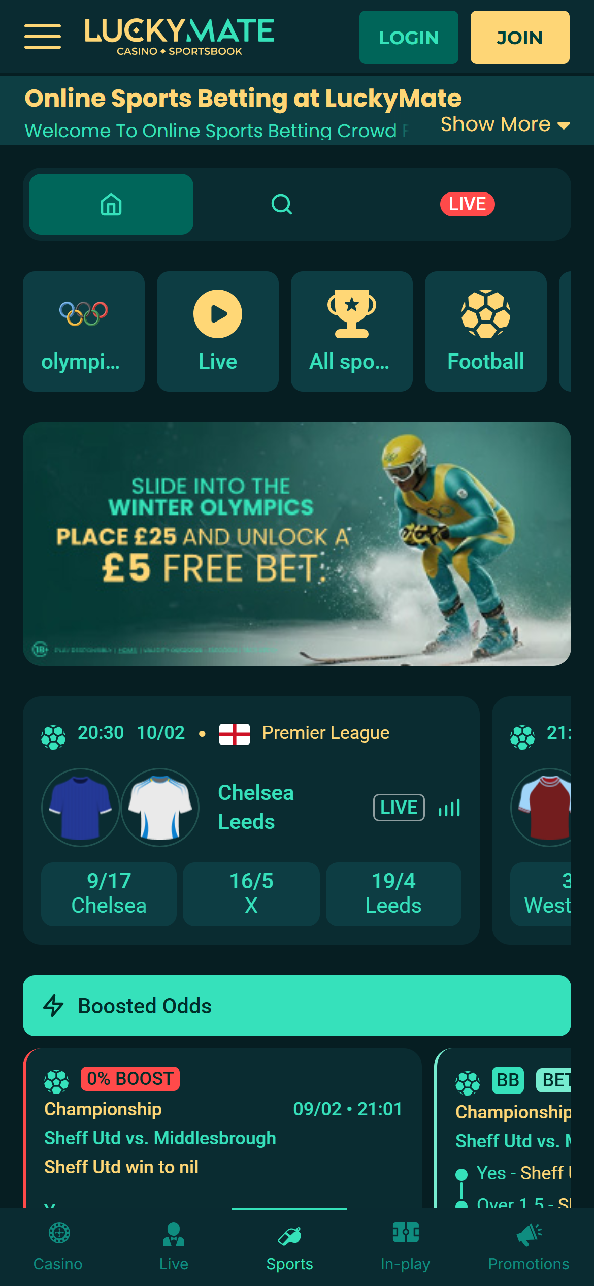 LuckyMate sportsbook