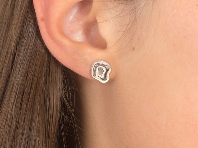 Stackable silver studs