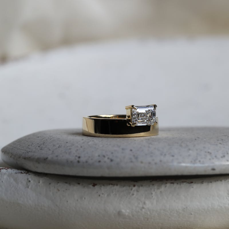 A bespoke engagement ring