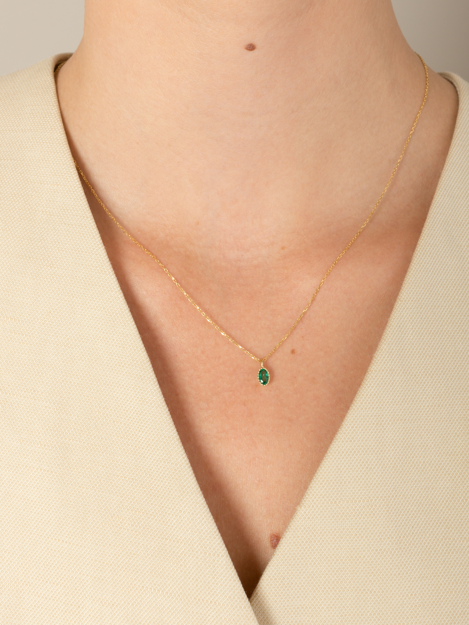 Emerald necklaces