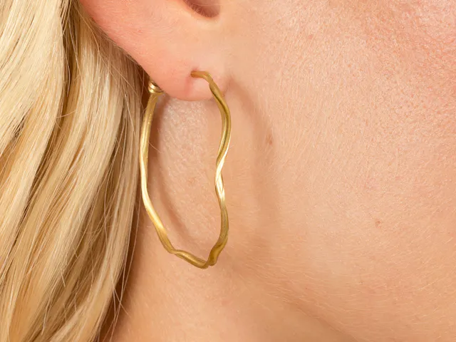 Gold earrings