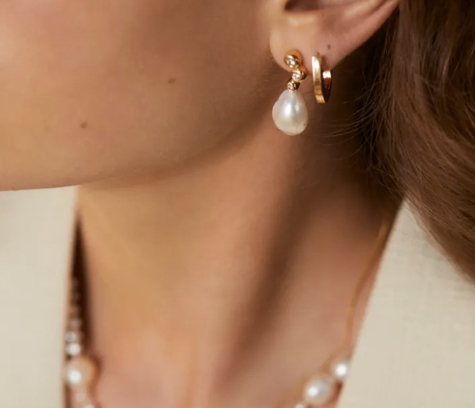 Pearl earrings