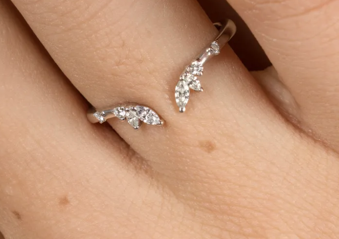 White gold wedding bands