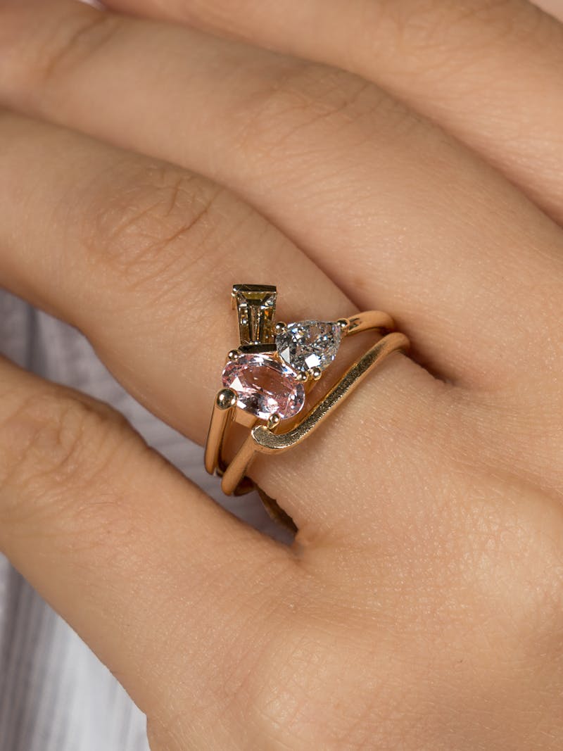 Coloured gemstone alternatives to diamonds for a non-traditional engagement ring