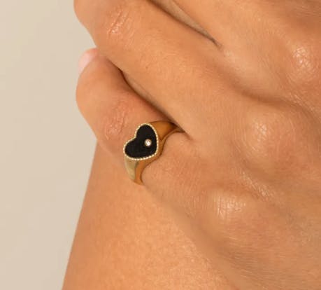 Onyx signet rings