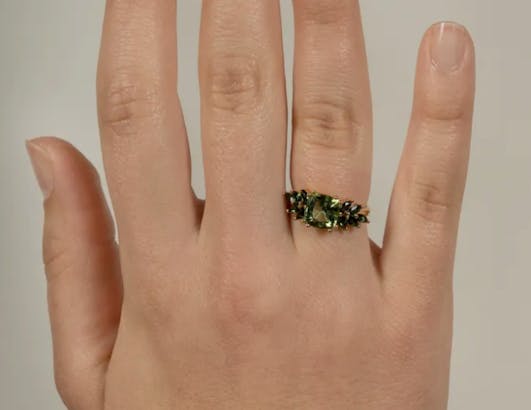 Tourmaline cocktail rings