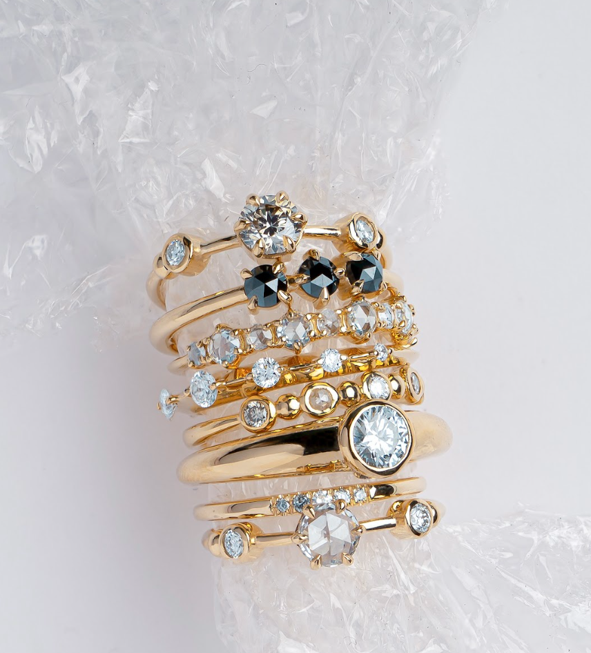 Modern classic engagement rings