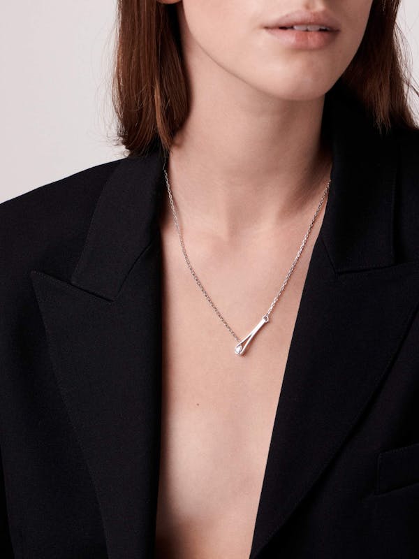 White gold necklaces