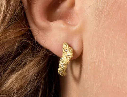 Sculpted & Textured Hoops